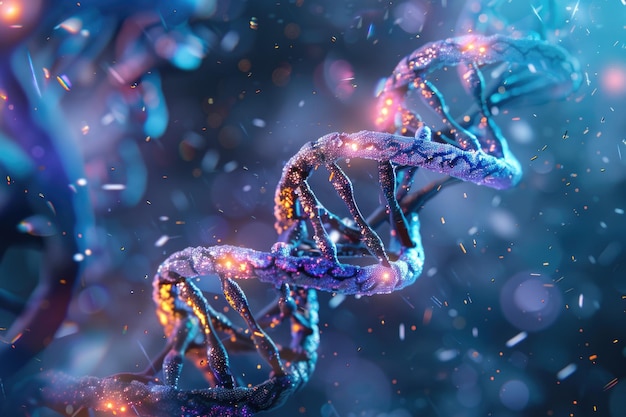 Genetic research on DNA structure biotechnology and engineering