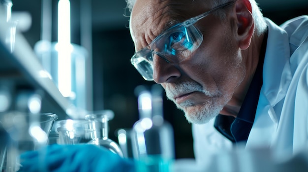 Geneticist in a research lab exploring the possibilities of genetic therapies