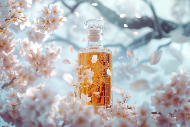 Gentle Elegant Atmosphere Backgrounds Of Perfumes Flowers