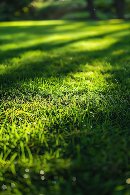 Gentle shadows on green ambient light straighton shot peaceful