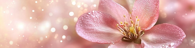 Photo gentle spring background with beautiful flower