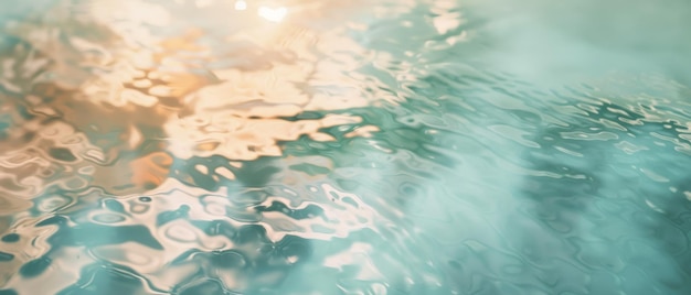 Photo gentle sunlight dances on rippling water creating a soothing and dreamy aquatic scene