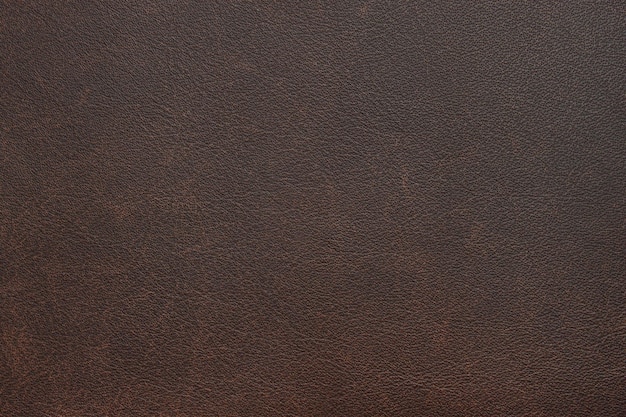 Genuine natural artificial brown leather texture background