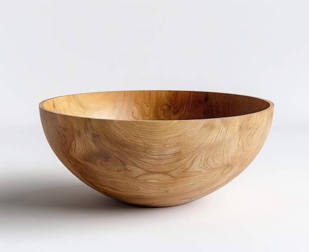 Photo genuine wooden bowl a timeless centerpiece for rustic decor