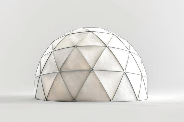 Geodesic Dome isolated on white background