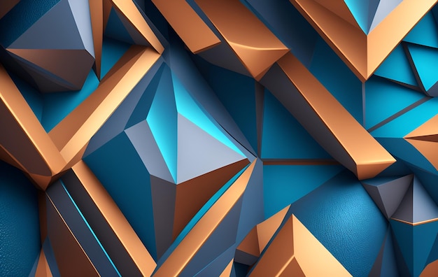 geometric 3d polygon colorful abstract shapes background