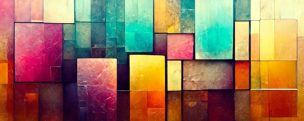 Geometric abstract artistic background made of cubes