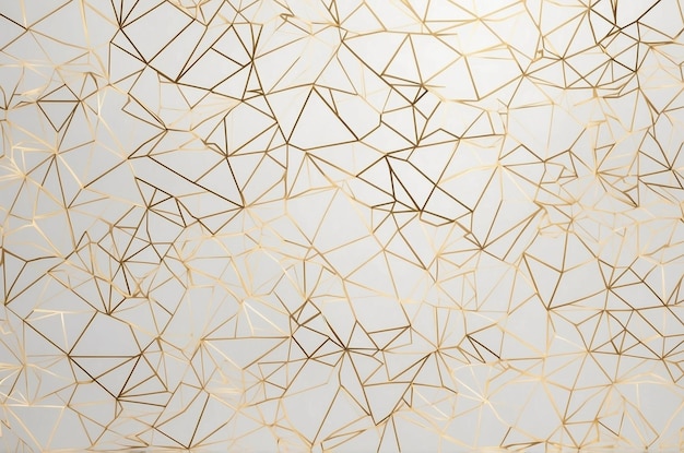 Geometric Abstract White and Gold Background