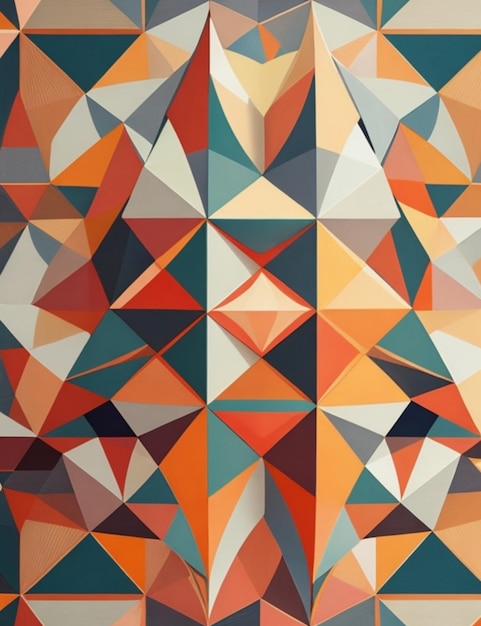 Geometric Art Fusion Abstract Harmony