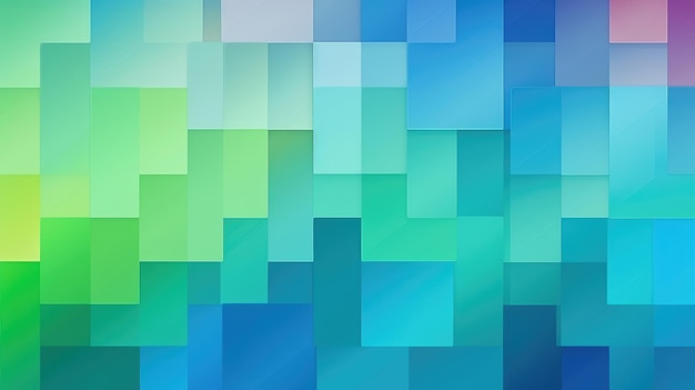 Geometric background blue and green color AI generated Image