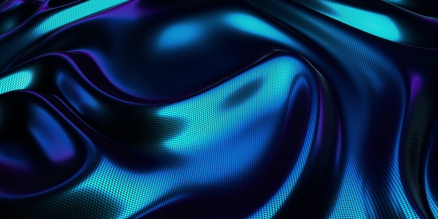 Geometric blue and black wave background