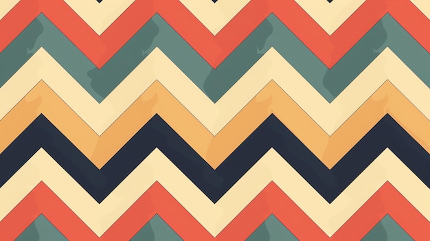 Geometric chevron pattern in muted colors