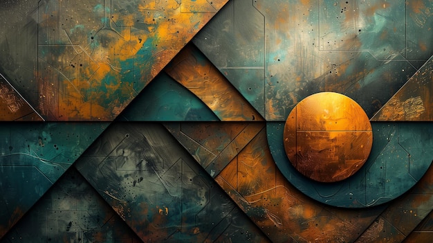 Geometric Colorful 3D Abstract Design