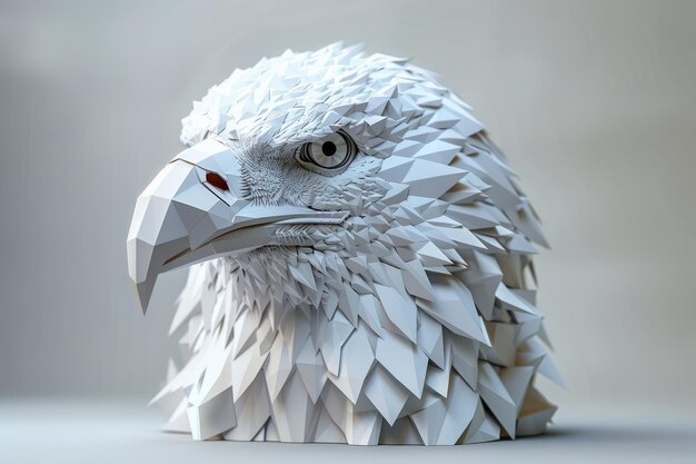 Photo geometric eagle portrait