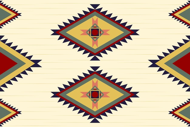 Geometric ethnic pattern Native American tribal fabric design for fabric textile background