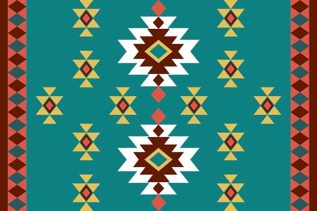 Geometric ethnic pattern Native American tribal fabric design for fabric textile background