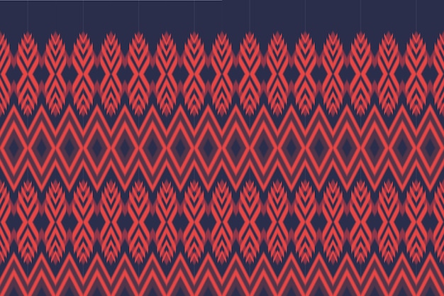 Geometric fabric patterns Abstract shapes pattern in ethnic style Vector style weaving concept