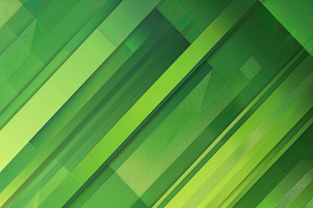 Geometric Green Background with Diagonal Stripes and Gradients