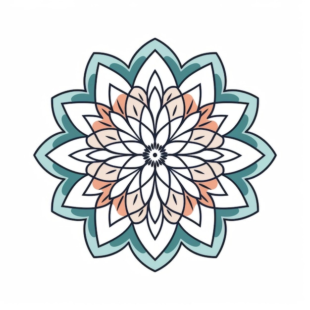 Geometric Mandala Handmade Drawing Vector Design