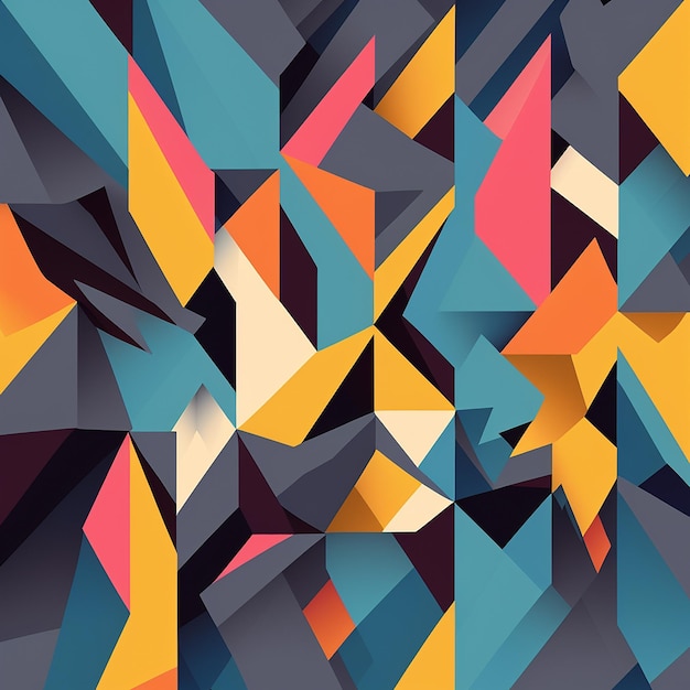 Geometric minimalist scandinavian pattern background generative AI