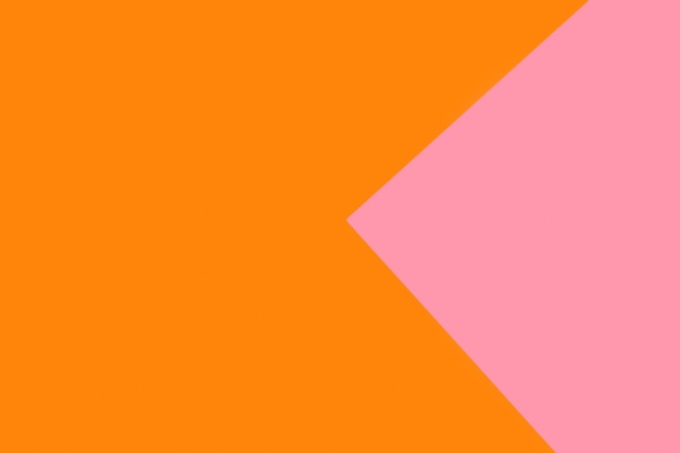 Geometric orange and pink paper background