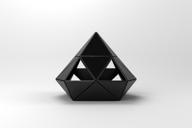 Geometric origami black simplicity