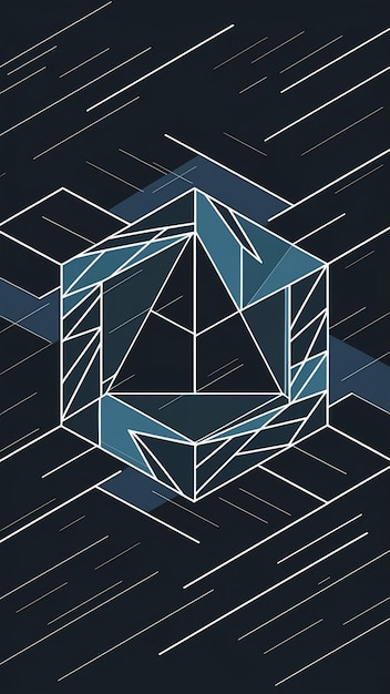 Photo geometric outline abstract background low poly design