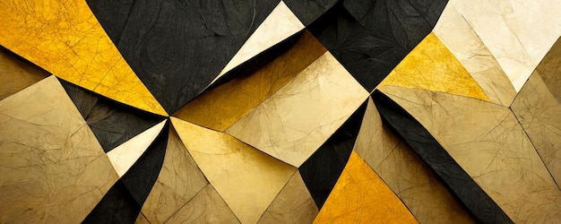 Geometric pattern of golden cubes abstract illustration