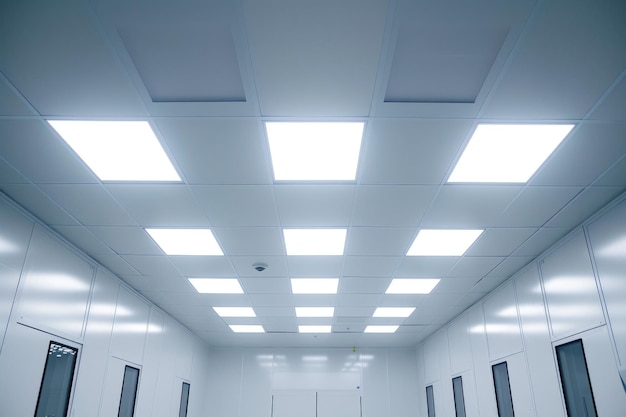 Geometric Precision Ceiling Panel Symmetry