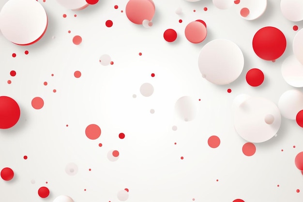 Photo geometric red and white dots background