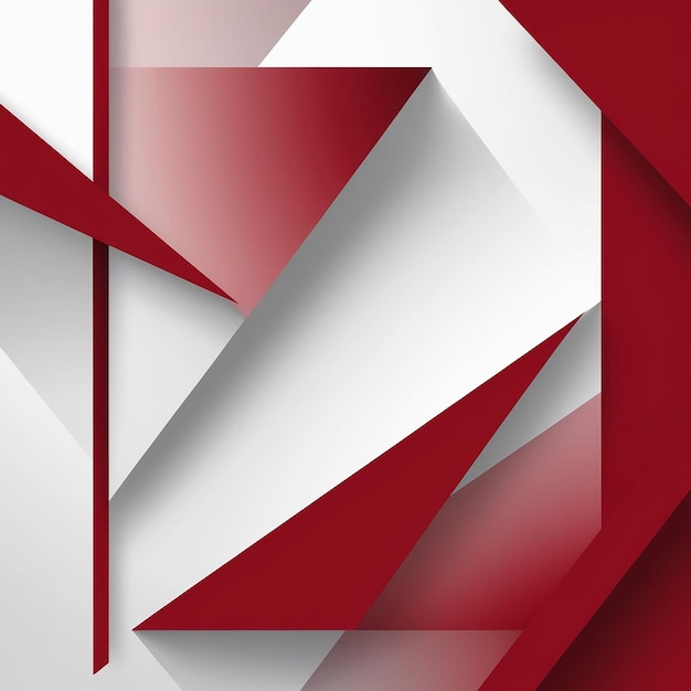 Geometric red white modern template