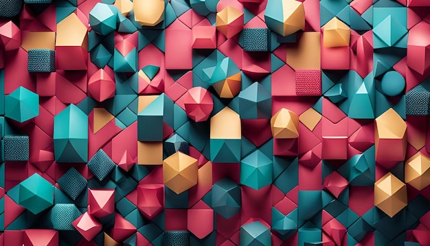 Geometric shapes background