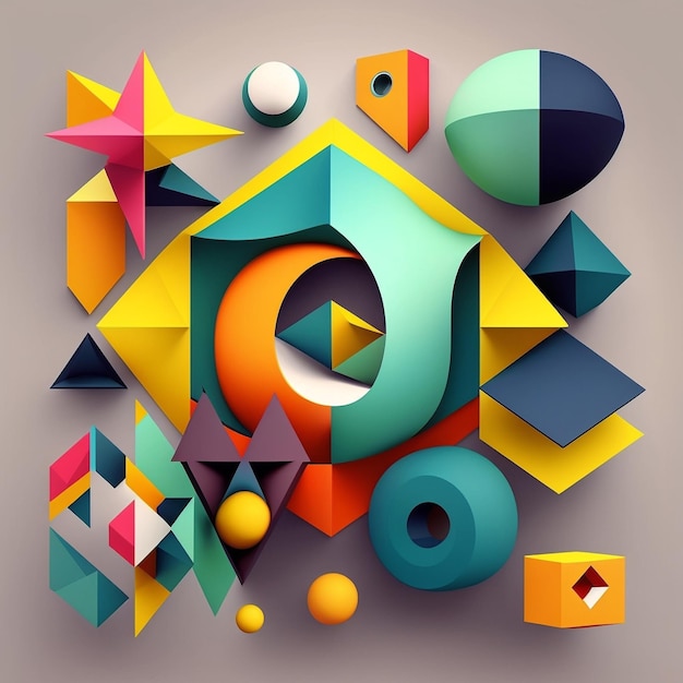 geometric shapes background