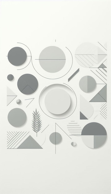 Photo geometric shapes and dots background