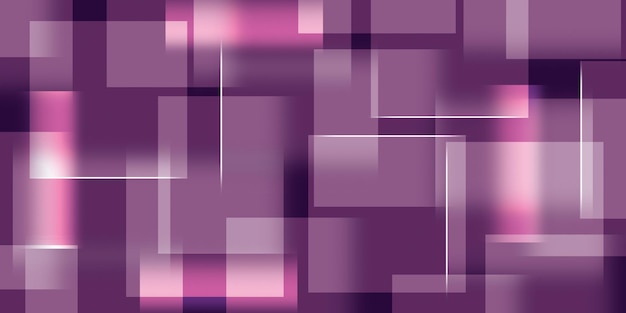 geometric shapes gradients overlapping rectangles and shadows with glowing lines purple bg