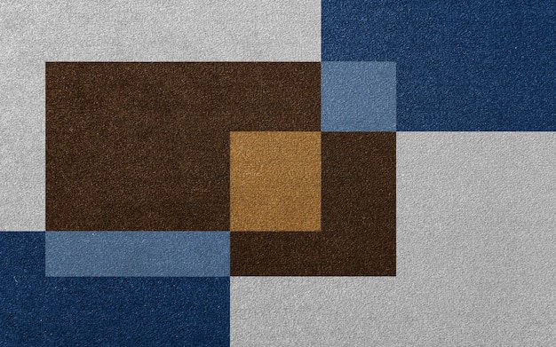 Geometric square stitching carpet pattern