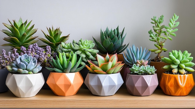 Geometric Succulent Arrangement