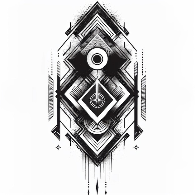 Photo geometric tattoo designs featuring modern and abstract patterns