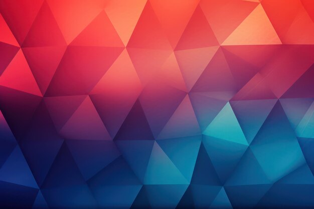 Geometric Triangles in Gradient Shades