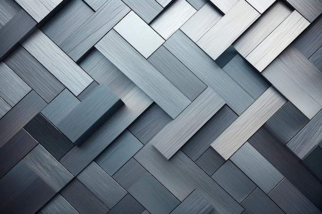 Geometric Wall Art in Shades of Blue