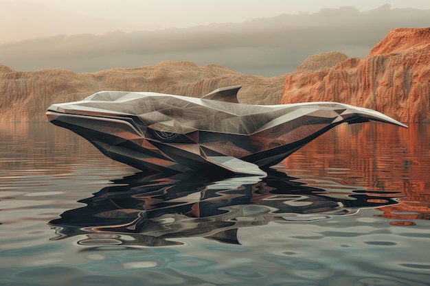 Geometric Whale in a Still Lake