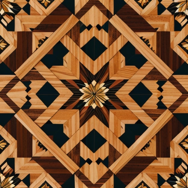 geometric wood pattern