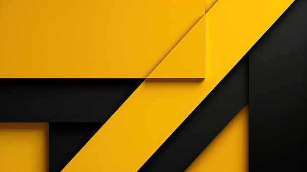 Geometric yellow and black background