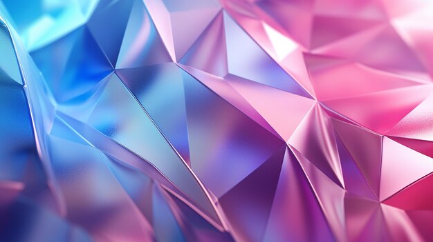 Geometrical Abstract Faceted 3D Render