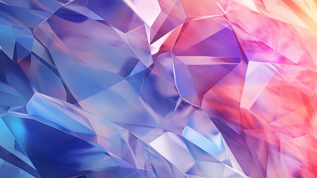 Geometrical Abstract Faceted 3D Render