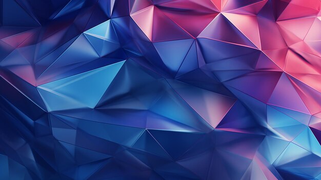 Geometrical Abstract Faceted 3D Render