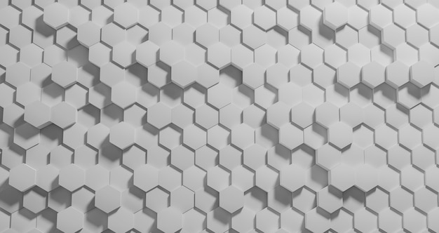 Geometrical background with hexagonal shapes