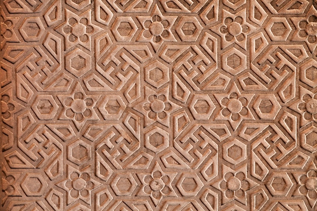 Geometrical pattern on Red Fort