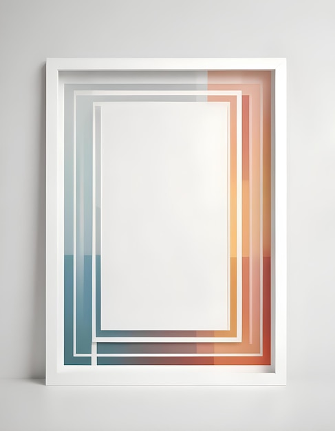 Photo geometrical shape border minimalist frame