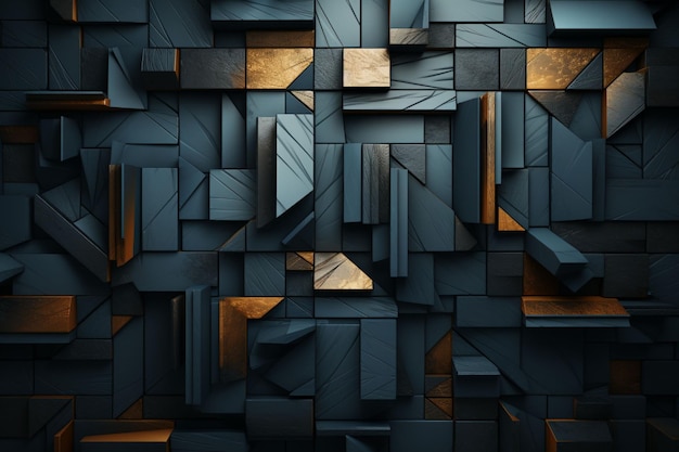 Geometry Unleashed Exploring Modern 3D Abstract Patterns and Shapes for Futuristic Graphics